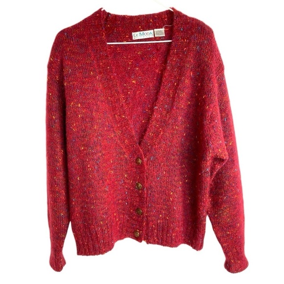 Women’s Vintage LE MODA Mohair Cardigan - Picture 1 of 10